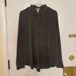 NEW, never worn H&M dark green blouse - size 12